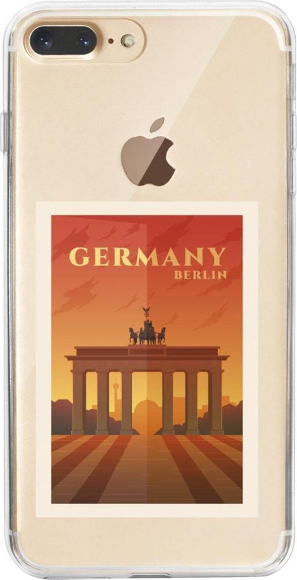 Butikcase İphone 7 Plus Germany Berlin Şeffaf Telefon Kılıfı - Image 1