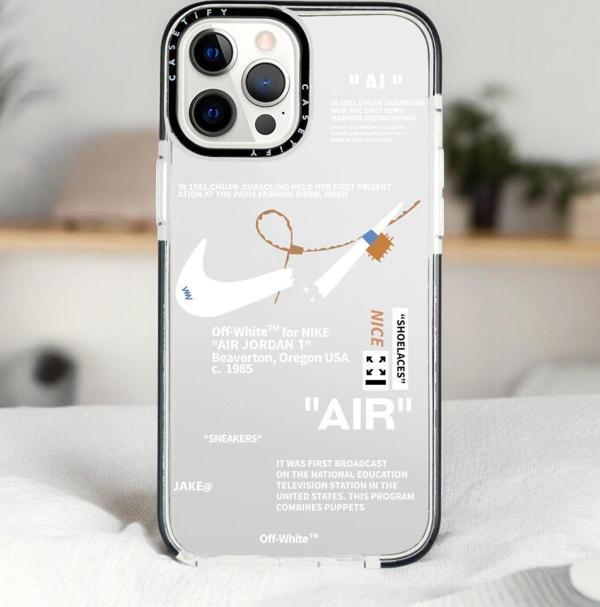 Mooodcase İphone 14 Pro Air Desenli Casetify Darbe Emci Silikonlu Telefon Kılıfı - Image 1
