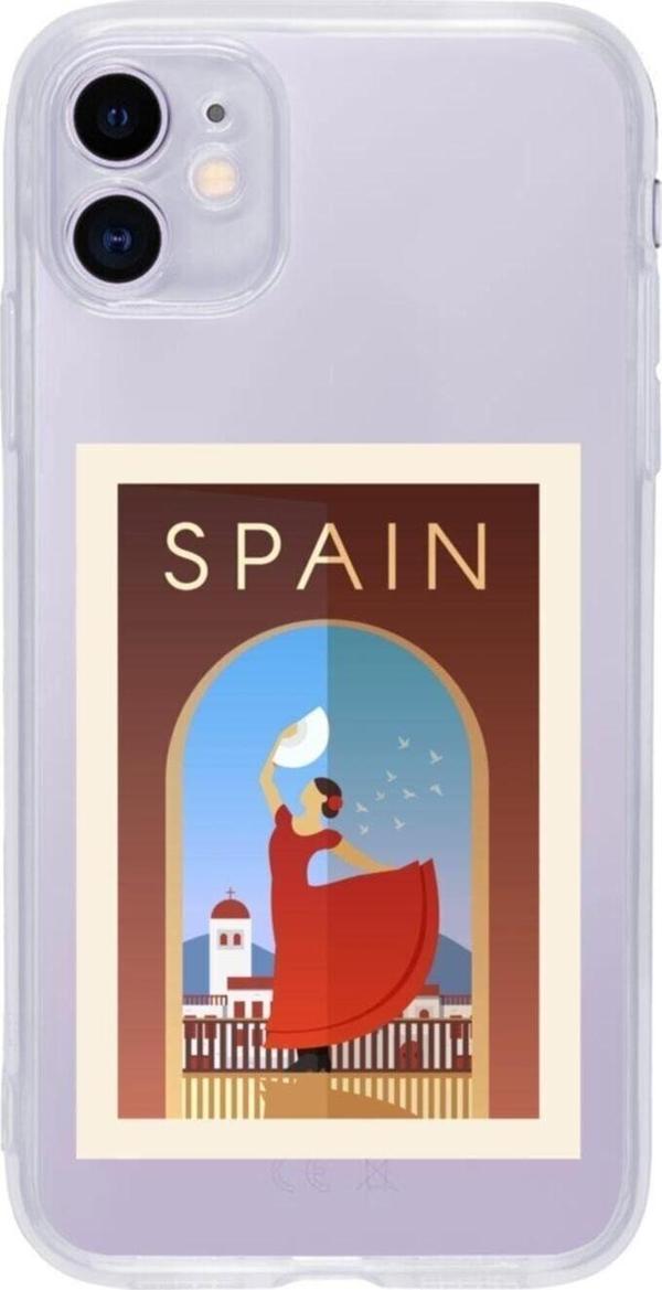 Butikcase Iphone 11 Spain Şeffaf Telefon Kılıfı - Image 1
