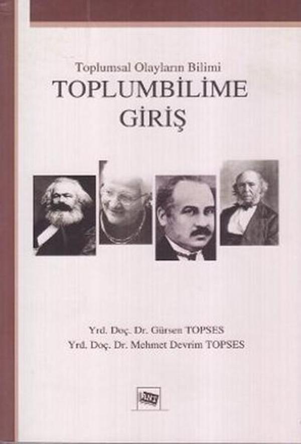 Anı Yayıncılık Toplumbilime Giriş - Anı Yayıncılık - Image 1