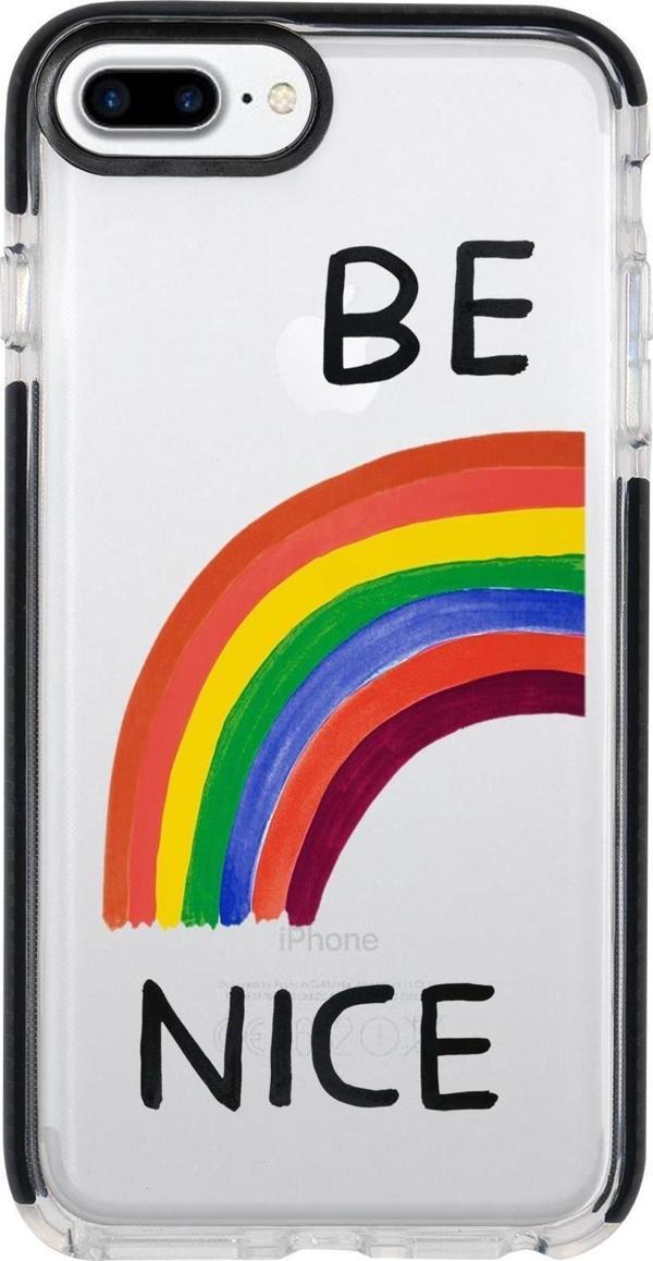 Mooodcase İphone 7 Plus Be Nice Candy Bumper Silikonlu Telefon Kılıfı - Image 1