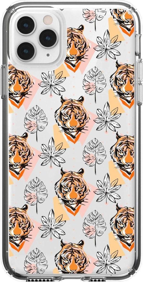 Mooodcase Iphone 11 Pro Max Uyumlu Tiger Premium Şeffaf Telefon Kılıfı - Image 1