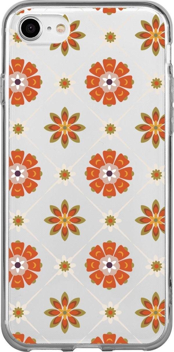 Mooodcase İphone 7 Uyumlu Nostaljik Motifler Desenli Premium Şeffaf Silikon Kılıf - Image 1