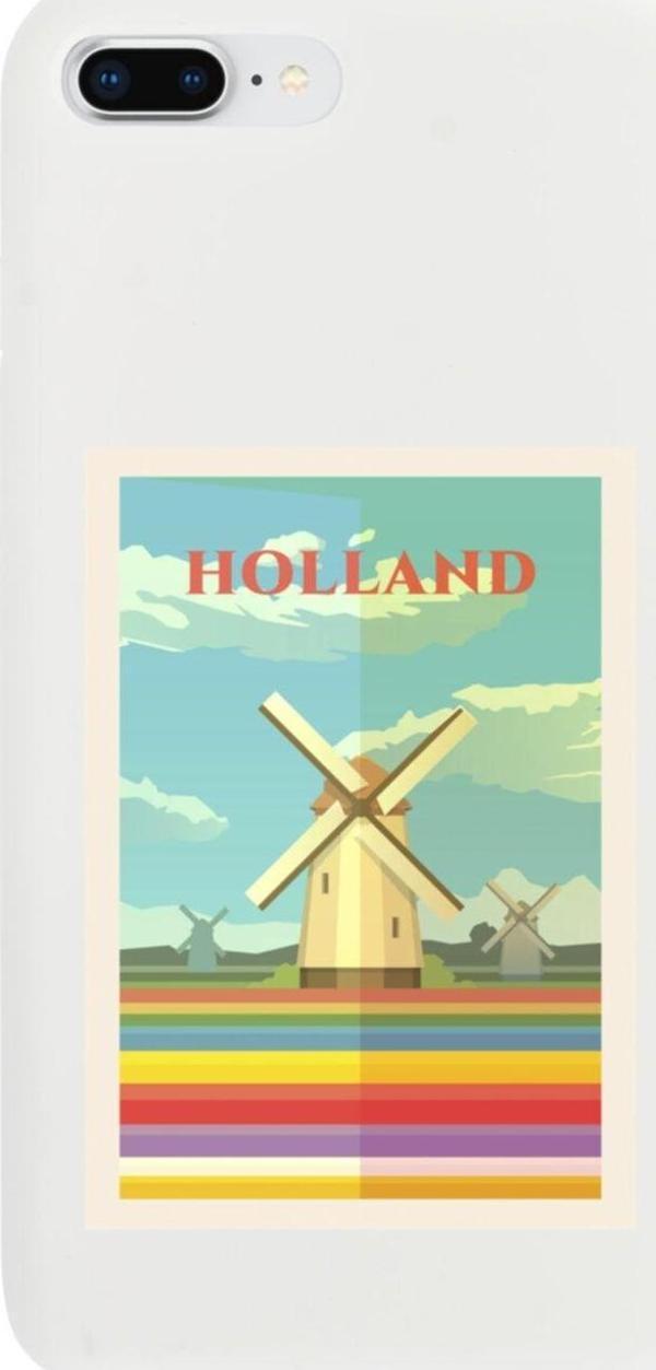 Butikcase İphone 7 Plus Holland Tasarımlı Beyaz Telefon Kılıfı - Image 1