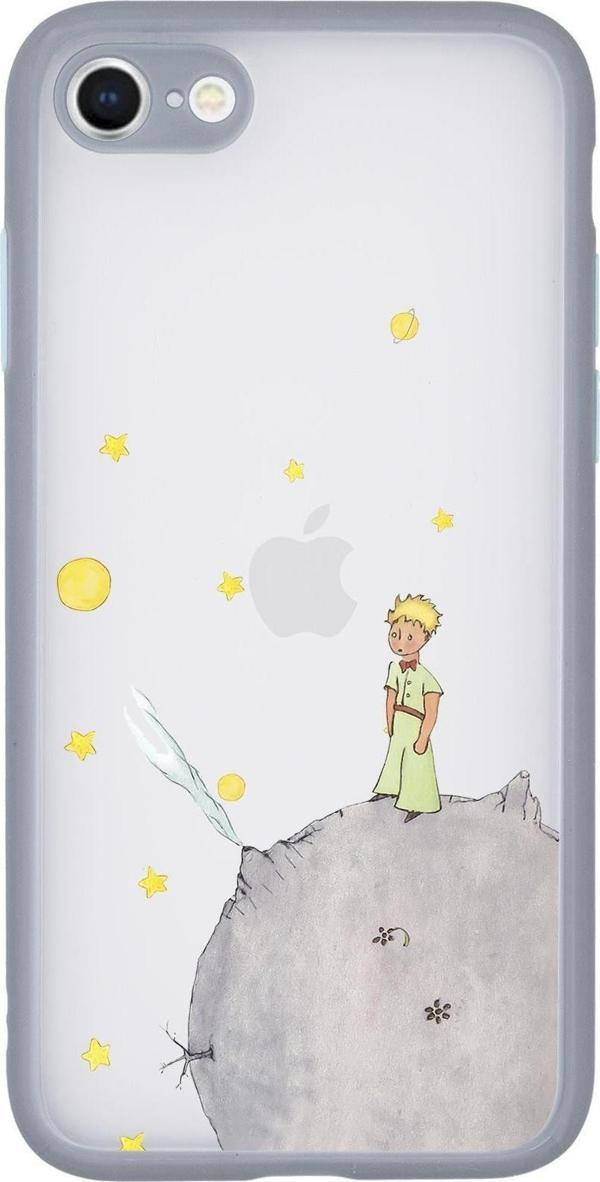 Mooodcase İphone Se 2020 Uyumlu Kamera Lens Korumalı Küçük Prens Desenli Lüx Telefon Kılıfı - Image 1