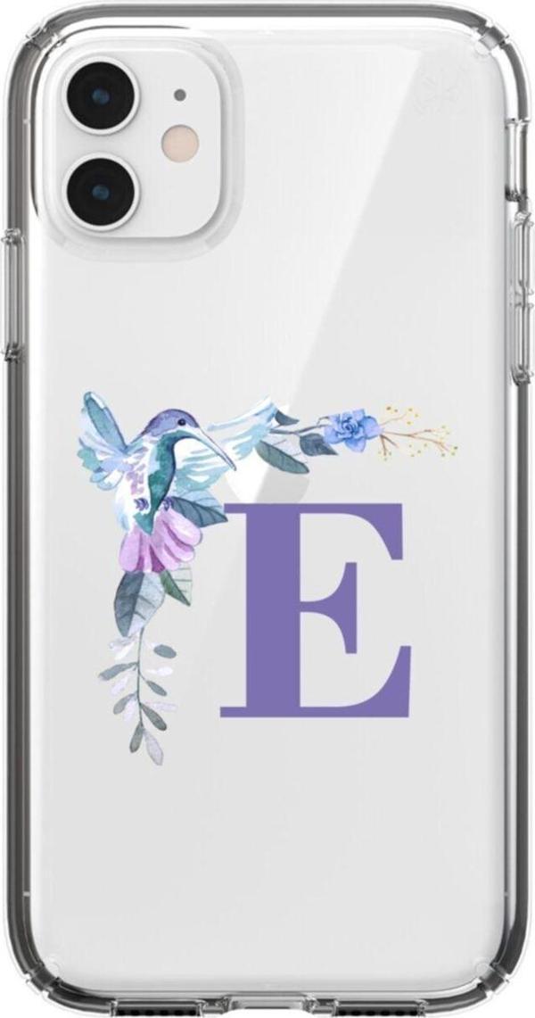 Mooodcase Mavi Kuş E Harfli Iphone 11 Şeffaf Kılıf - Image 1