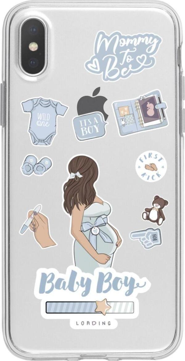 Butikcase İphone Xs Baby Boy Şeffaf Telefon Kılıfı - Image 1