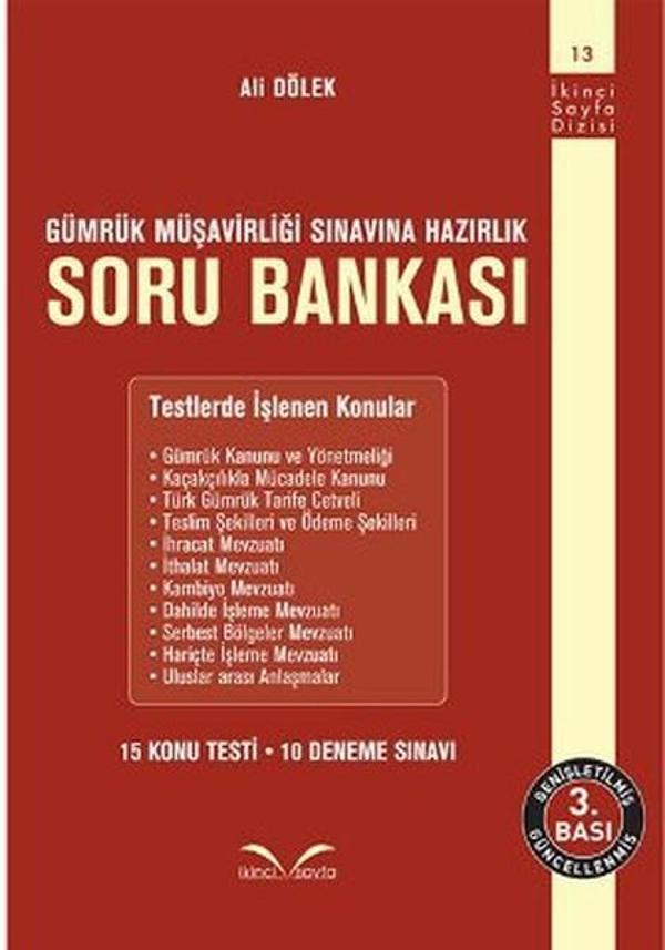 Gümrük Müşavirliği Sınavına Hazırlık Soru Bankası - İkinci Sayfa - Image 1