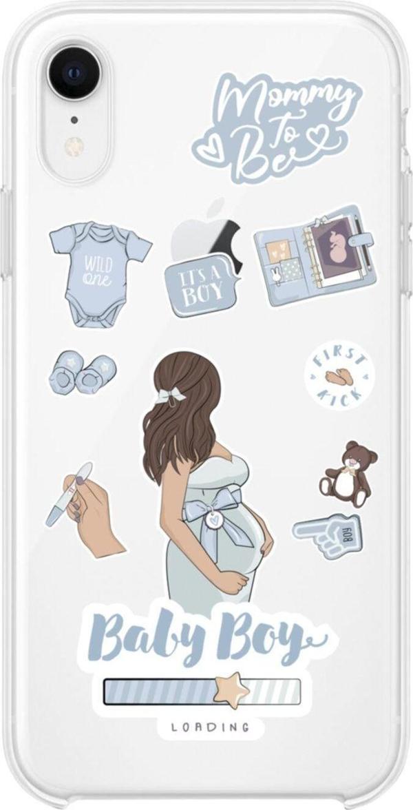 Butikcase İphone Xr Baby Boy Şeffaf Telefon Kılıfı - Image 1