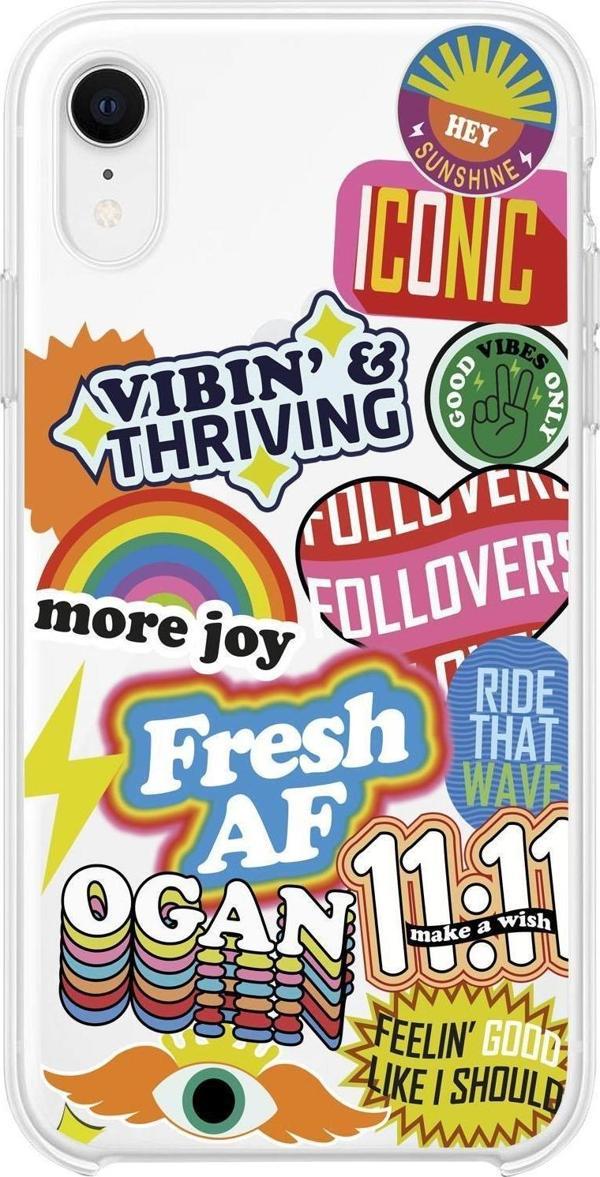 Mooodcase İphone Xr Fresh Desenli Premium Şeffaf Silikon Kılıf - Image 1