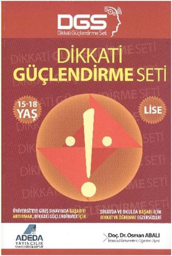 Dikkati Güçlendirme Seti - Lise - 15-18 Yaş - Adeda Yayıncılık - Image 1