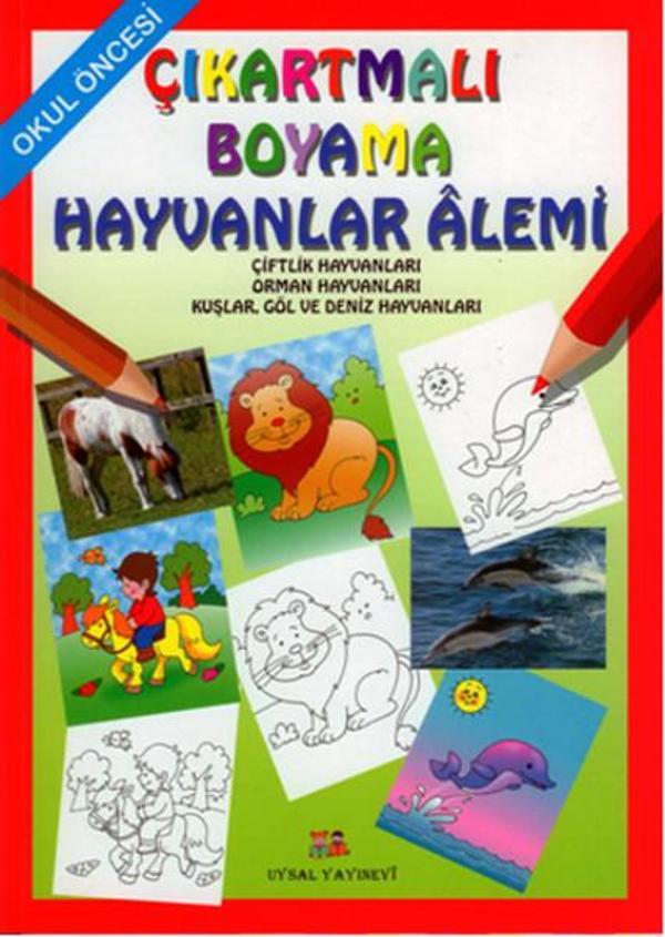 Çıkartmalı Boyama - Hayvanlar Alemi - Uysal Yayınevi - Image 1