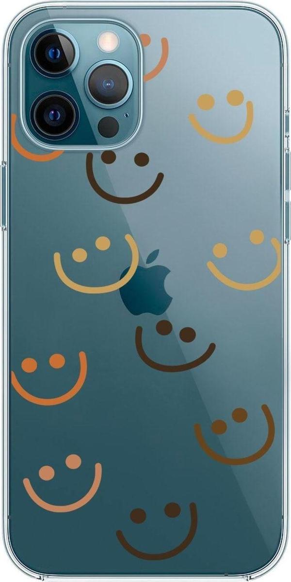 Mooodcase Iphone 12 Pro Max Smile Premium Şeffaf Telefon Kılıfı Transparan - Image 1