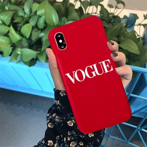 Mooodcase Vogue Tasarımlı Kırmızı İphone Xs Telefon Kılıfı - Image 1