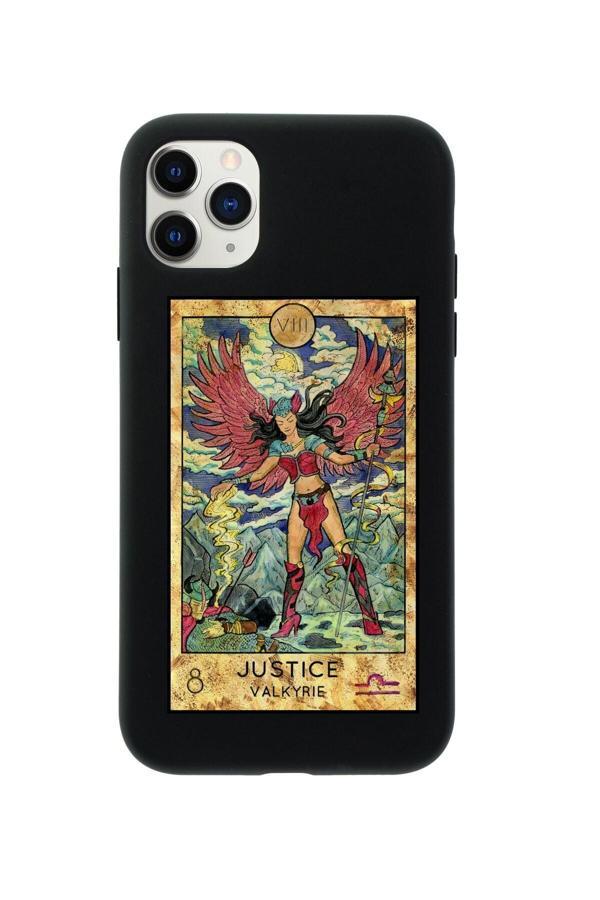 Mooodcase Siyah Iphone 11 Pro Max Uyumlu Justice Valkyrie Premium Lansman Silikonlu Kılıf - Image 1