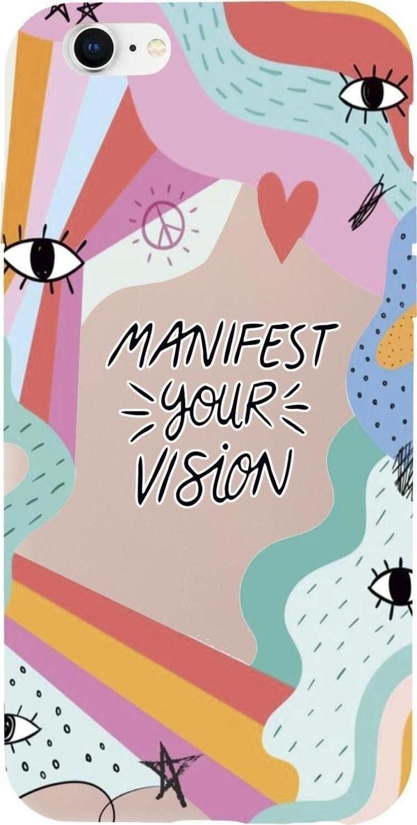 Mooodcase İphone 6S Manifest Your Vision Premium Silikonlu Telefon Kılıfı - Image 1