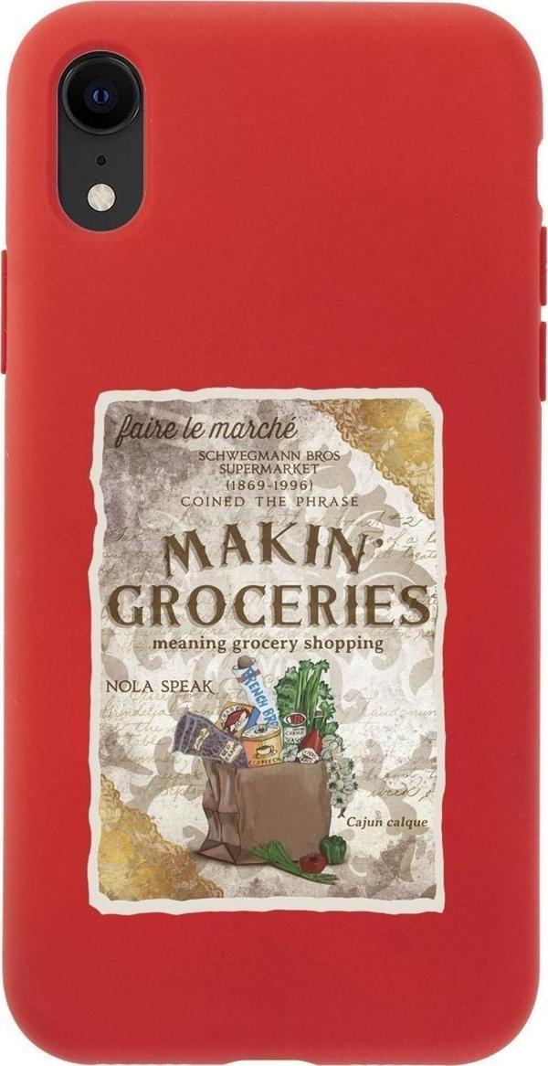 Mooodcase İphone Xr Makin Groceries Premium Silikonlu Telefon Kılıfı - Image 1