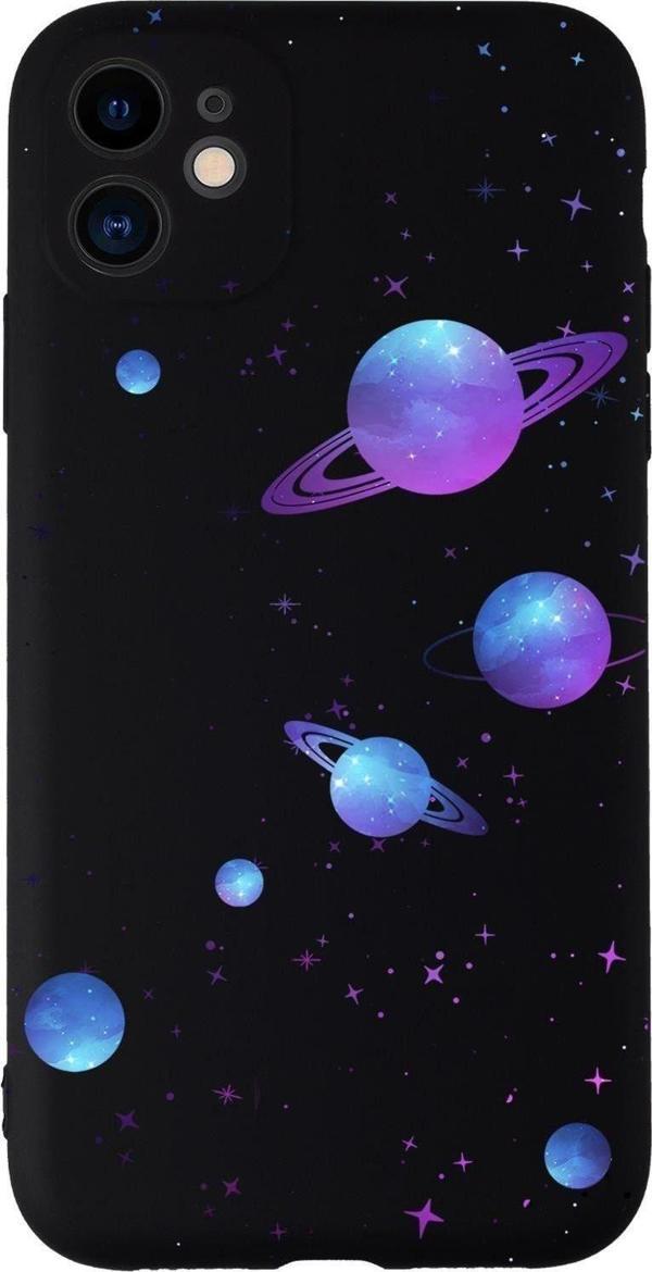 Mooodcase Iphone 11 Uyumlu Galaxy And Stars Desenli Kamera Korumalı Lansman Kılıf Premium Silikonlu - Image 1