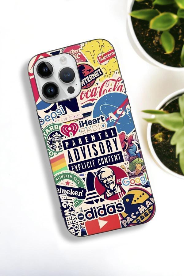 Mooodcase İphone 15 Pro Uyumlu Parental Desenli Premium Silikonlu Lansman Telefon Kılıfı - Image 1