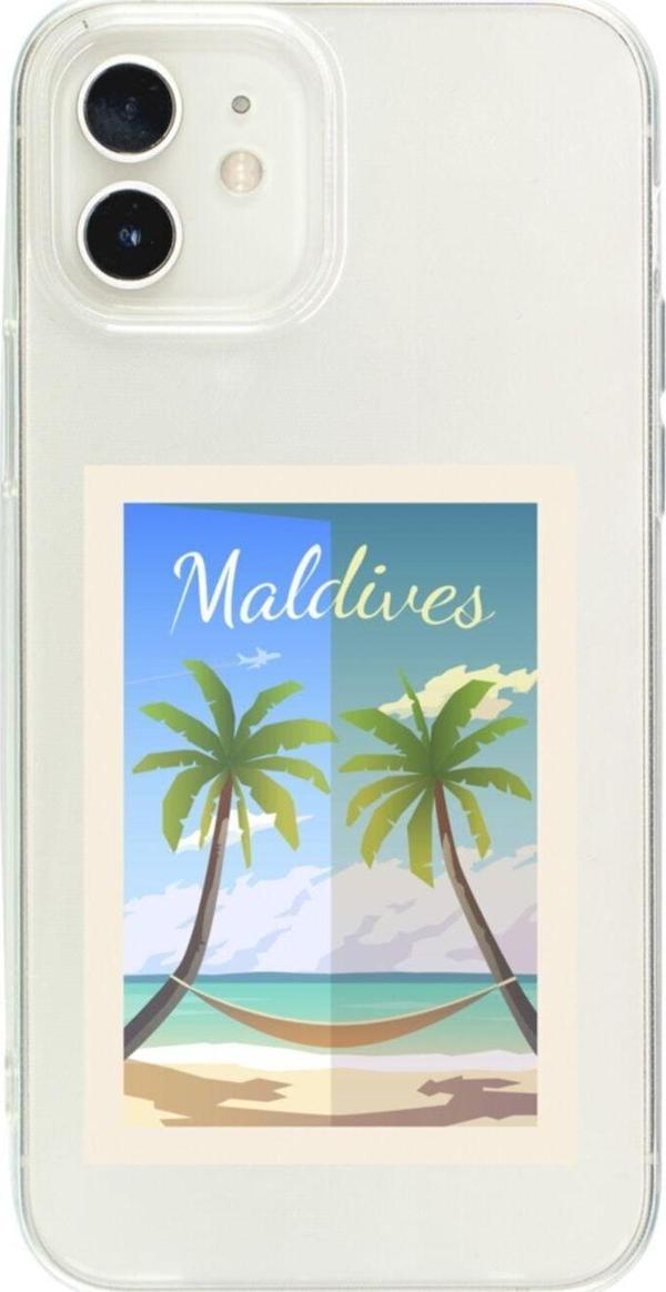 Butikcase İphone 12 Maldives Şeffaf Telefon Kılıfı - Image 1