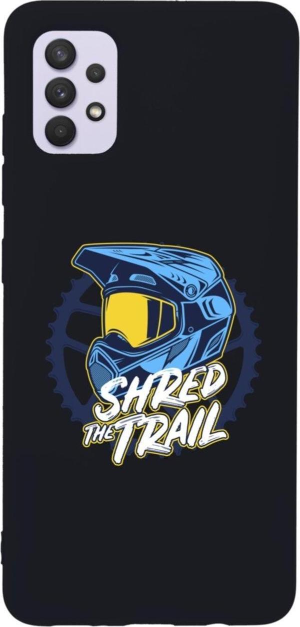 Butikcase Samsung A32 Shred The Trail Premium Silikonlu Lansman Siyah Telefon Kılıfı - Image 1
