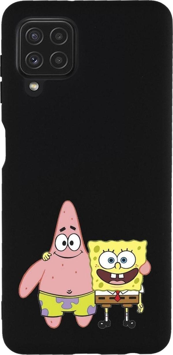 Mooodcase Galaxy M32 Uyumlu Sünger Bob Ve Patrickstar Desenli Premium Silikonlu Lansman Telefon Kılıfı - Image 1