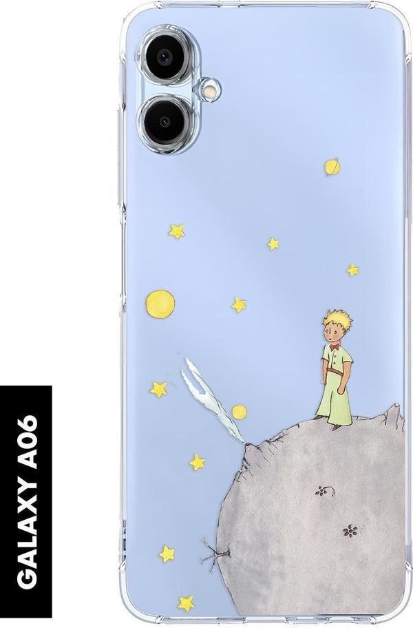 Mooodcase Samsung A06 Uyumlu Küçük Prens Desenli Premium Silikonlu Şeffaf Telefon Kılıfı - Image 1