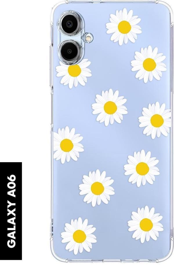 Mooodcase Samsung A06 Uyumlu Bahar Papatyaları Desenli Premium Silikonlu Şeffaf Telefon Kılıfı - Image 1