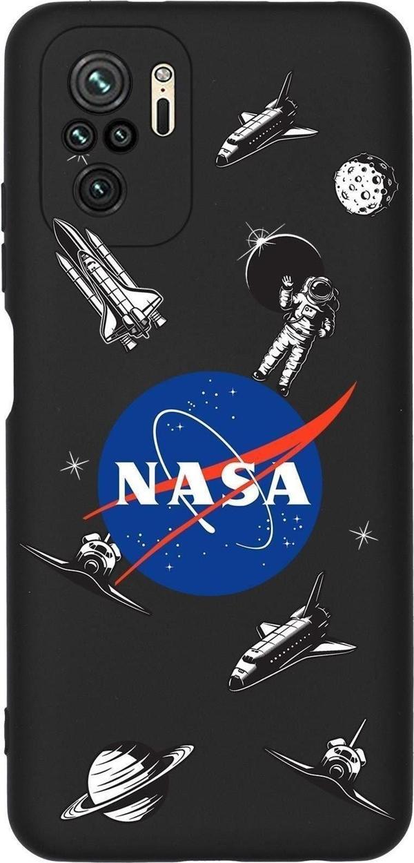 Mooodcase Redmi Note 10 Uyumlu Nasa Desenli Premium Silikonlu Telefon Kılıfı - Image 1