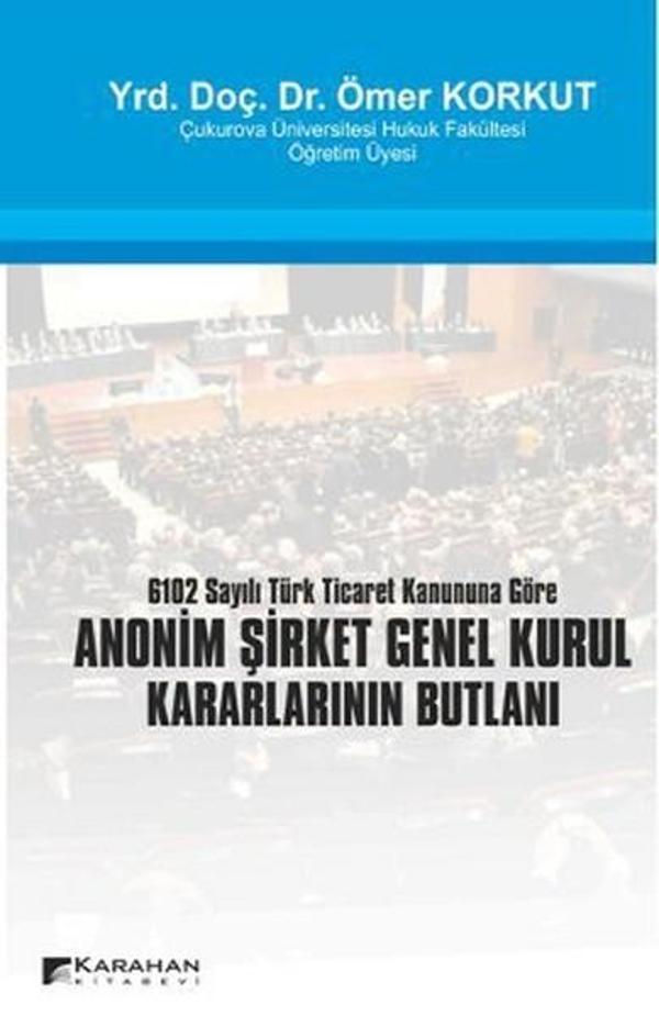 Anonim Şirket Genel Kurul Kararlarının Butlanı - Karahan Kitabevi - Image 1