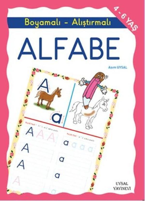 Boyamalı ve Alıştırmalı Türkçe Alfabe - Uysal Yayınevi - Image 1