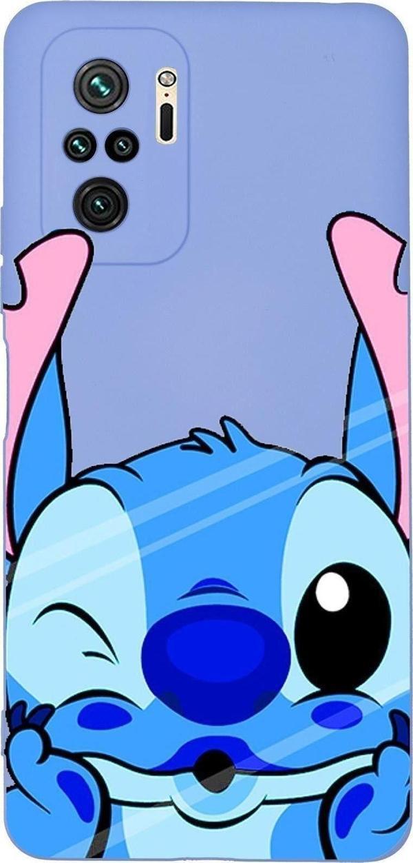 Mooodcase Redmi Note 10S Stitch Desenli Premium Silikonlu Telefon Kılıfı - Image 1