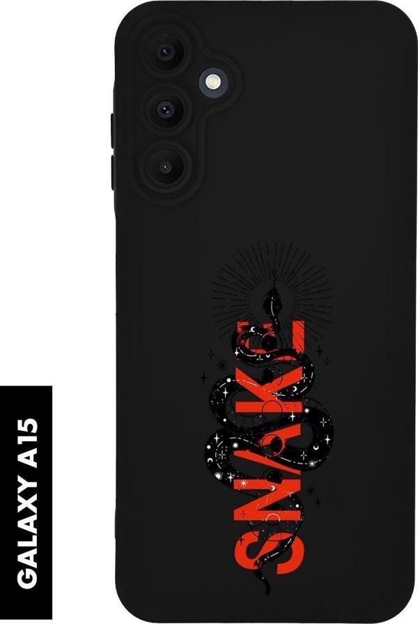 Mooodcase Samsung A15 Uyumlu Snake Desenli Premium Silikonlu Lansman Telefon Kılıfı - Image 1