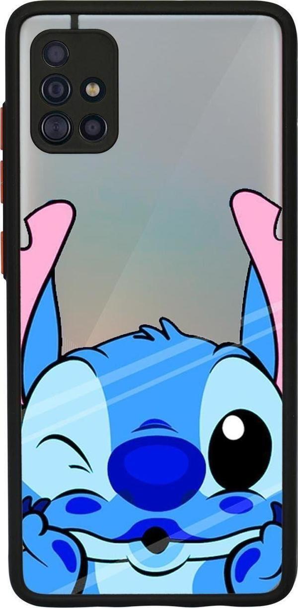 Mooodcase Samsung A51 Kamera Lens Korumalı Stitch Desenli Lüx Telefon Kılıfı - Image 1