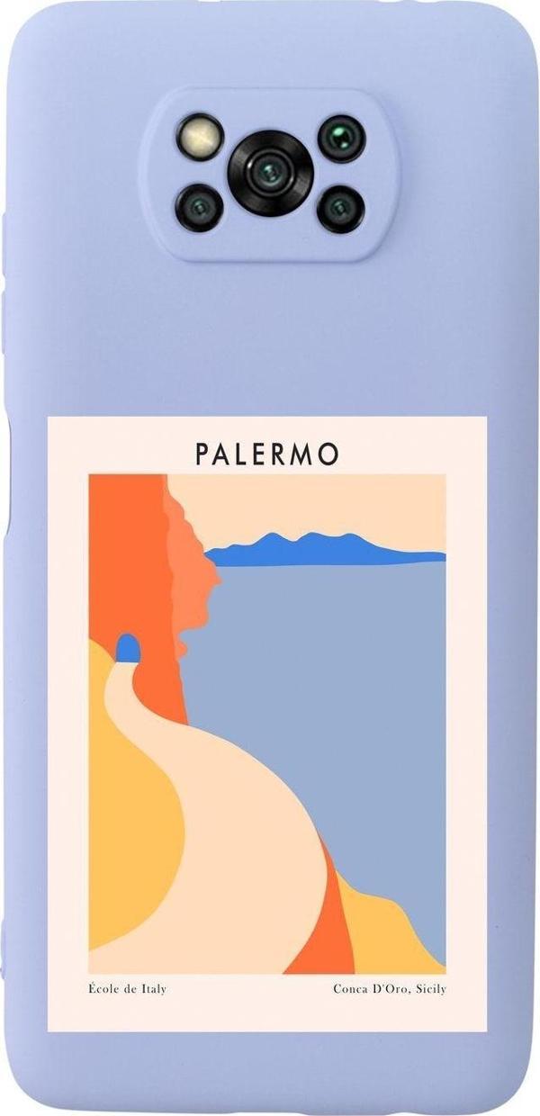 Mooodcase Poco X3 Palermo Premium Silikonlu Lila Telefon Kılıfı - Image 1