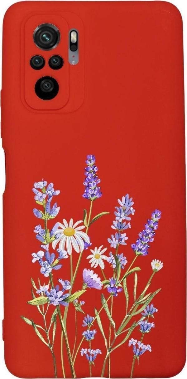 Mooodcase Xiaomi Redmi Note 10 Uyumlu Lavender Desenli Premium Silikonlu Lansman Telefon Kılıfı - Image 1