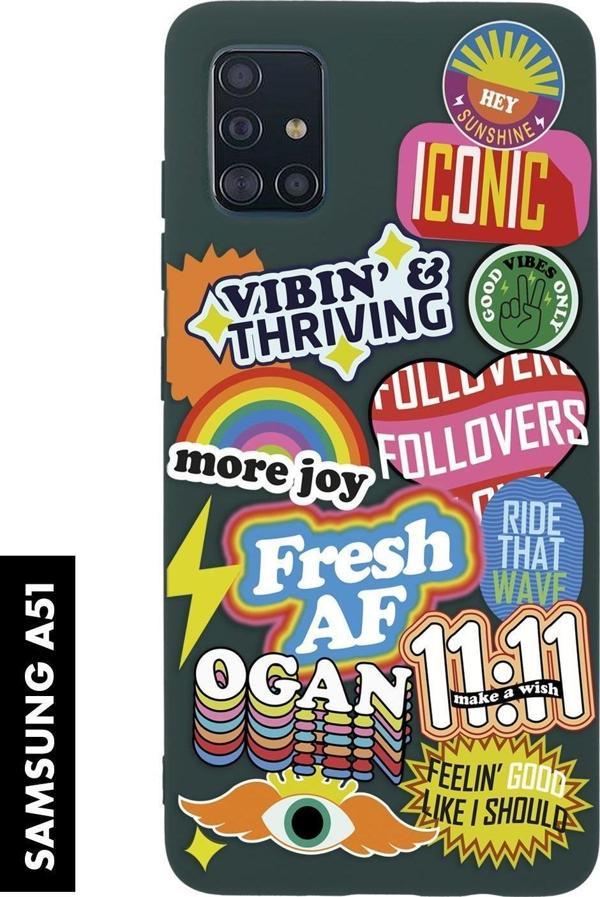 Mooodcase Samsung A51 Uyumlu Fresh Desenli Premium Silikonlu Lansman Telefon Kılıfı - Image 1
