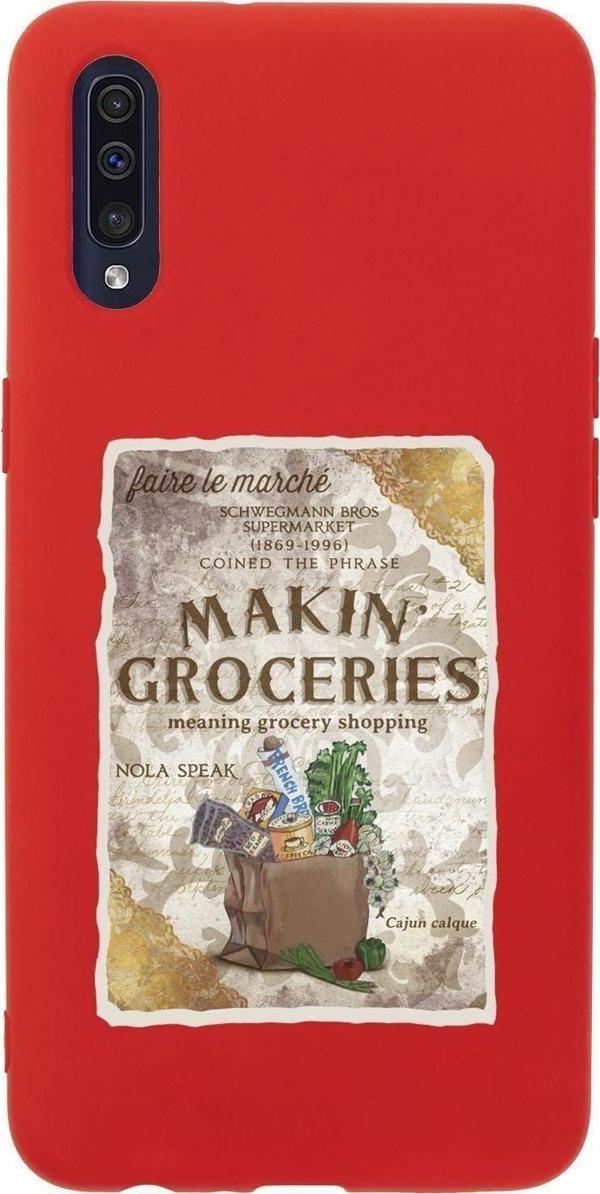 Mooodcase Samsung A30S Makin Groceries Desenli Premium Silikonlu Telefon Kılıfı - Image 1
