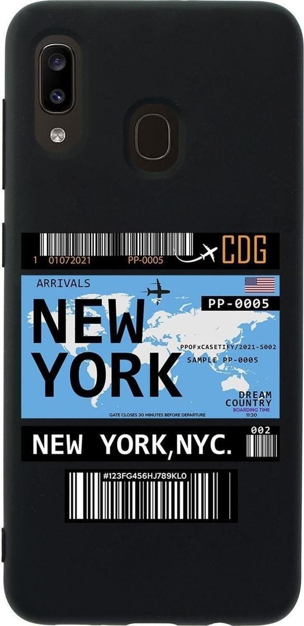 Mooodcase Samsung A30 New York Premium Silikonlu Telefon Kılıfı - Image 1