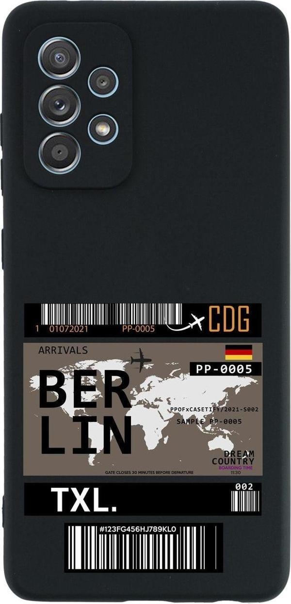 Mooodcase Samsung A52 Berlin Premium Silikonlu Siyah Telefon Kılıfı - Image 1