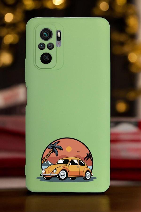 Mooodcase Xiaomi Redmi Note 10/10S Uyumlu Vosvos Desenli Premium Silikonlu Lansman Telefon Kılıfı - Image 1