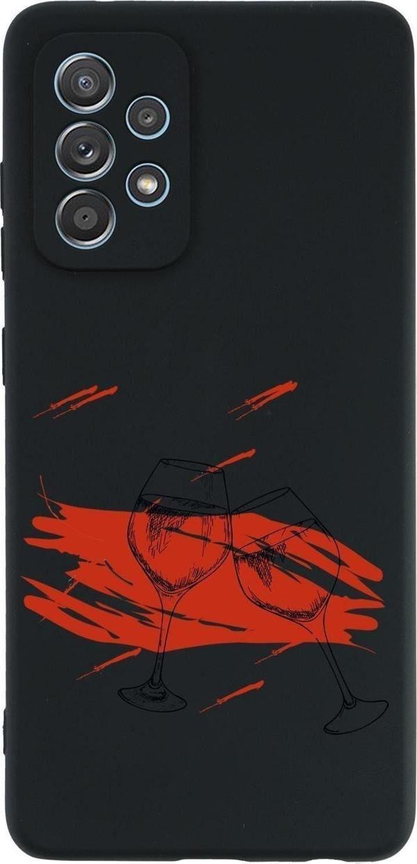 Mooodcase Samsung A52 Spilled Wine Premium Silikonlu Telefon Kılıfı - Image 1