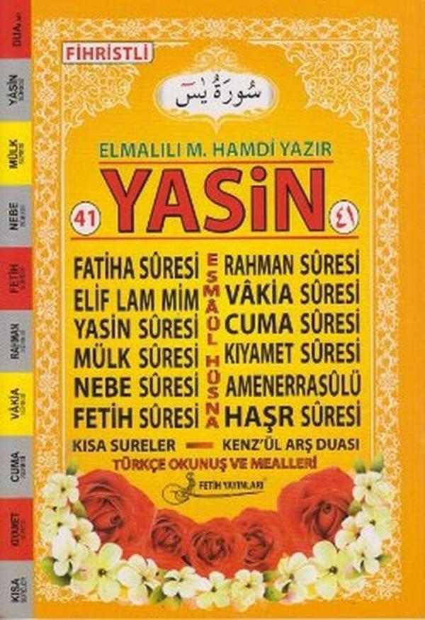 41 Yasin Türkçe Okunuşlu ve Mealli (Orta Boy - Kod Fo18) - Fetih Yayınları - Image 1