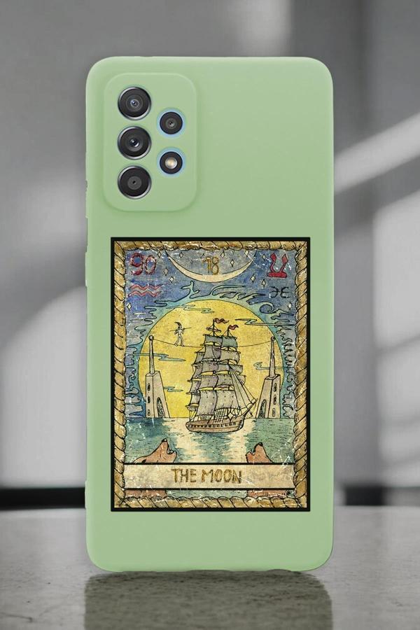 Mooodcase Samsung A72 Uyumlu The Moon Desenli Premium Silikonlu Lansman Telefon Kılıfı - Image 1