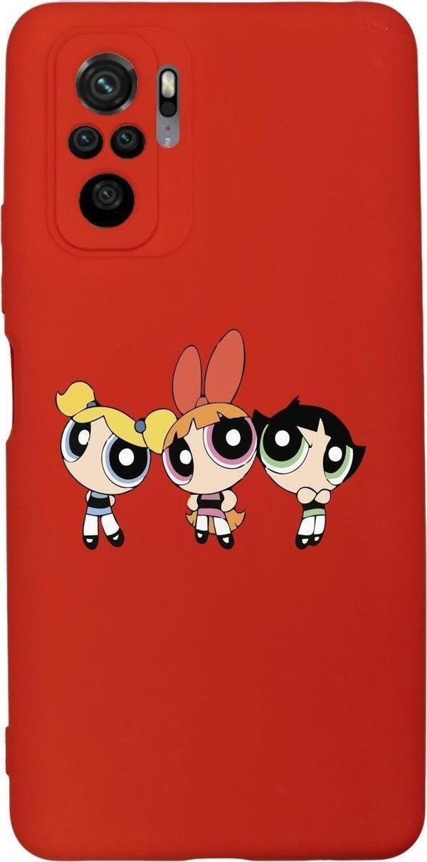 Mooodcase Xiaomi Redmi Note 10 Uyumlu Powerpuff Girls Desenli Premium Silikonlu Lansman Telefon Kılıfı - Image 1