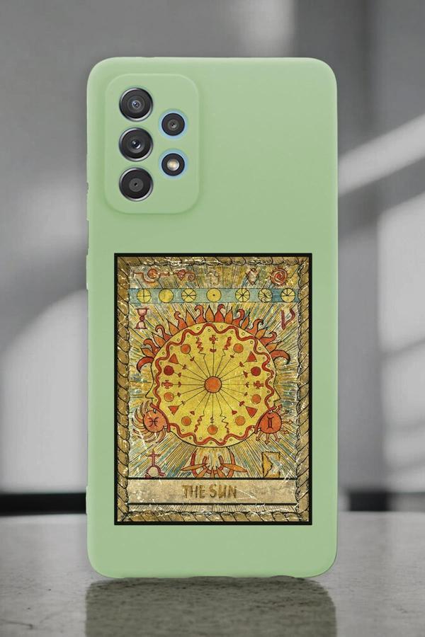 Mooodcase Samsung A72 Uyumlu The Sun Desenli Premium Silikonlu Lansman Telefon Kılıfı - Image 1