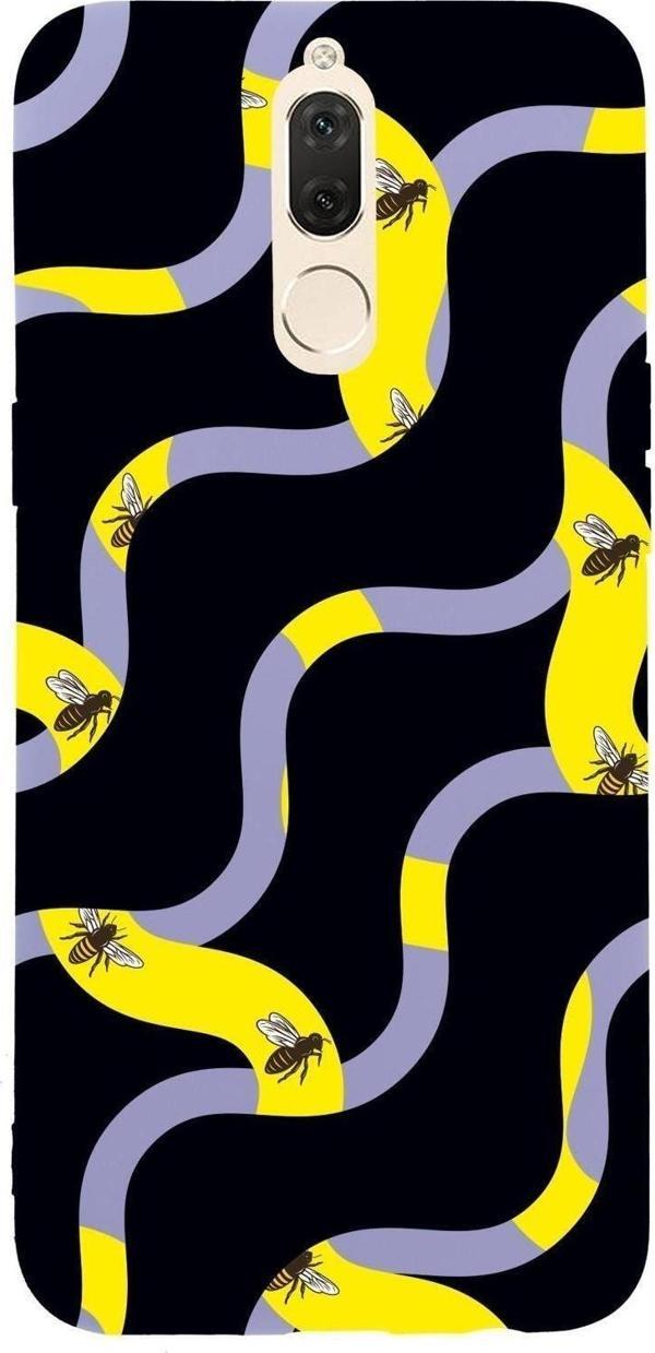 Mooodcase Huawei Mate 10 Lite Wavy Bee Premium Silikonlu Telefon Kılıfı - Image 1