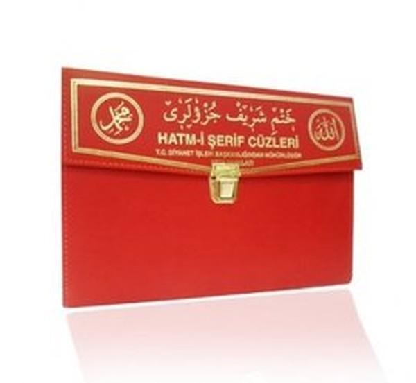 Kur'an-ı Kerim 30 Cüz Hatim Seti (Rahle Boy Çantalı Kırmızı Kapak Kod: 102) - Seda Yayınları - Image 1