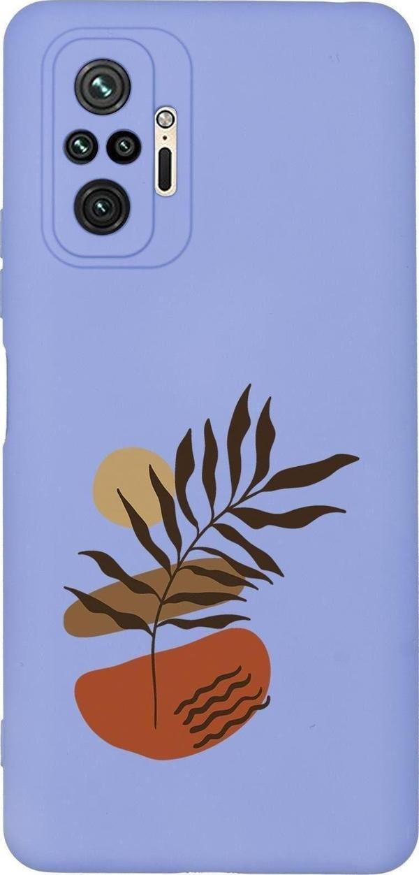 Mooodcase Redmi Note 10 Pro Max Uyumlu Flower Art Desenli Premium Silikonlu Telefon Kılıfı - Image 1