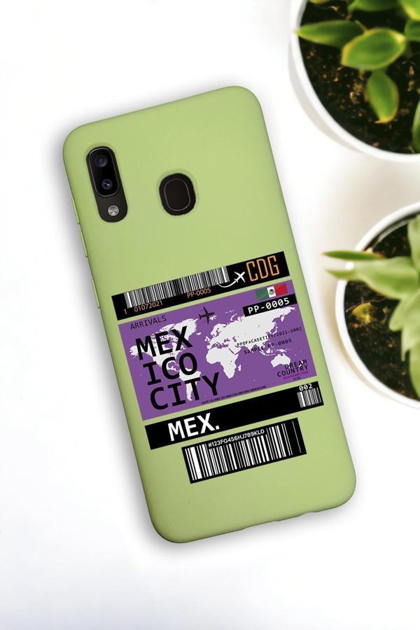 Mooodcase Samsung Galaxy A30 Uyumlu Mexico Ticket Desenli Premium Silikonlu Lansman Telefon Kılıfı - Image 1